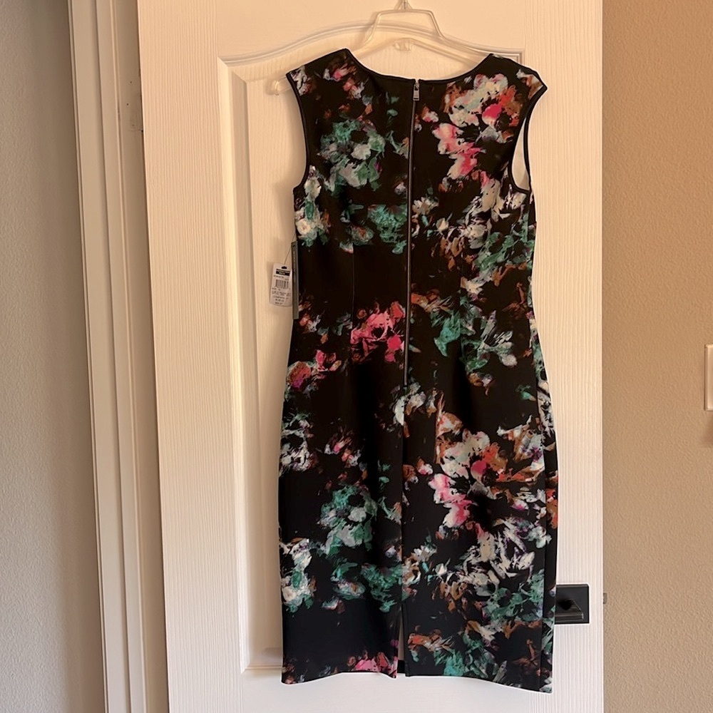 Andrew Marc Pink Sheath Midi Dress